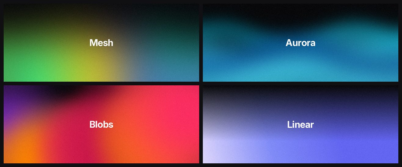 Four gradient styles